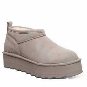 Beige Bearpaw Retro Super Shorty Vegan Women Platform Boots | RCR8579SR