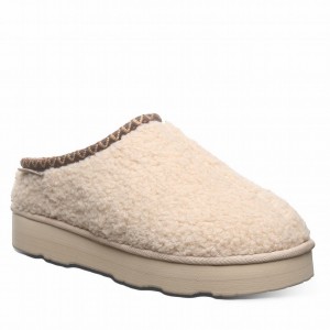 Beige Bearpaw Snuggle Martis Women Slippers | AZJ6646DP