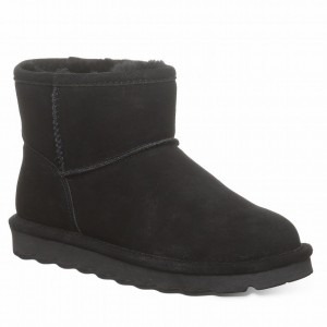 Black Bearpaw Alyssa Wide Women Boots | QVR3481AK