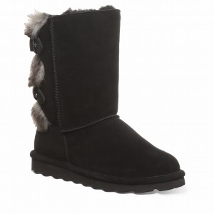 Black Bearpaw Eloise Wide Women Boots | ZZE2065HJ