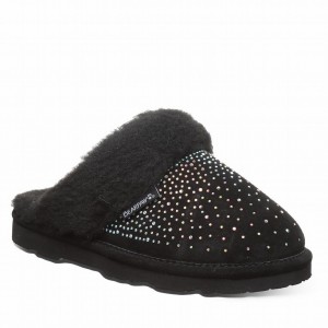 Black Bearpaw Loki Exotic Women Slippers | JYR8516AD