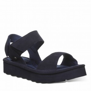 Blue Bearpaw Crest Women Sandals | UBD4414QN