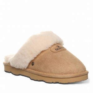 Brown Bearpaw Effie Vegan Women Slippers | PDD3339TK