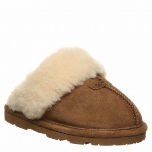 Brown Bearpaw Loki Youth Kids' Slippers | TNJ3898NI