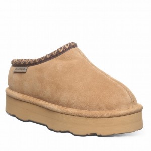 Brown Bearpaw Martis Youth Kids' Slippers | HEV1979TJ