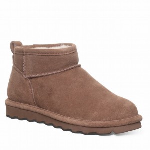 Brown Bearpaw Shorty Wide Women Boots | RQV571ND