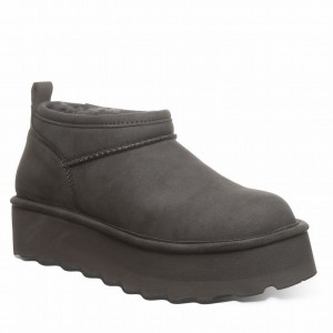 Grey Bearpaw Retro Super Shorty Vegan Women Platform Boots | RJE2149DA