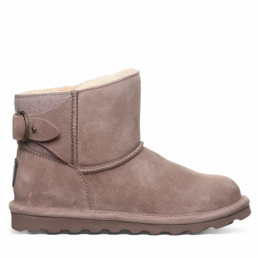 Beige Bearpaw Betty Women Booties | ZJR5210LQ