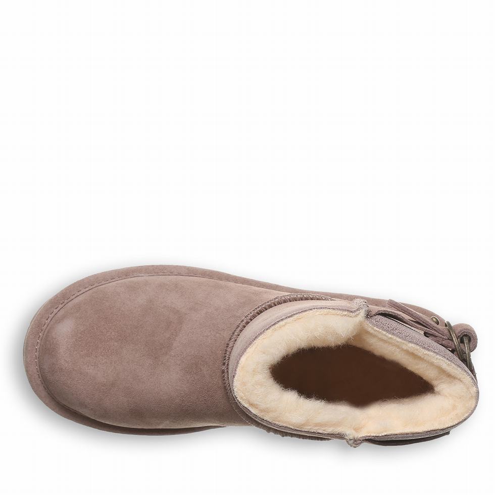 Beige Bearpaw Betty Women Booties | ZJR5210LQ