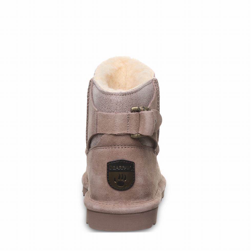 Beige Bearpaw Betty Women Booties | ZJR5210LQ