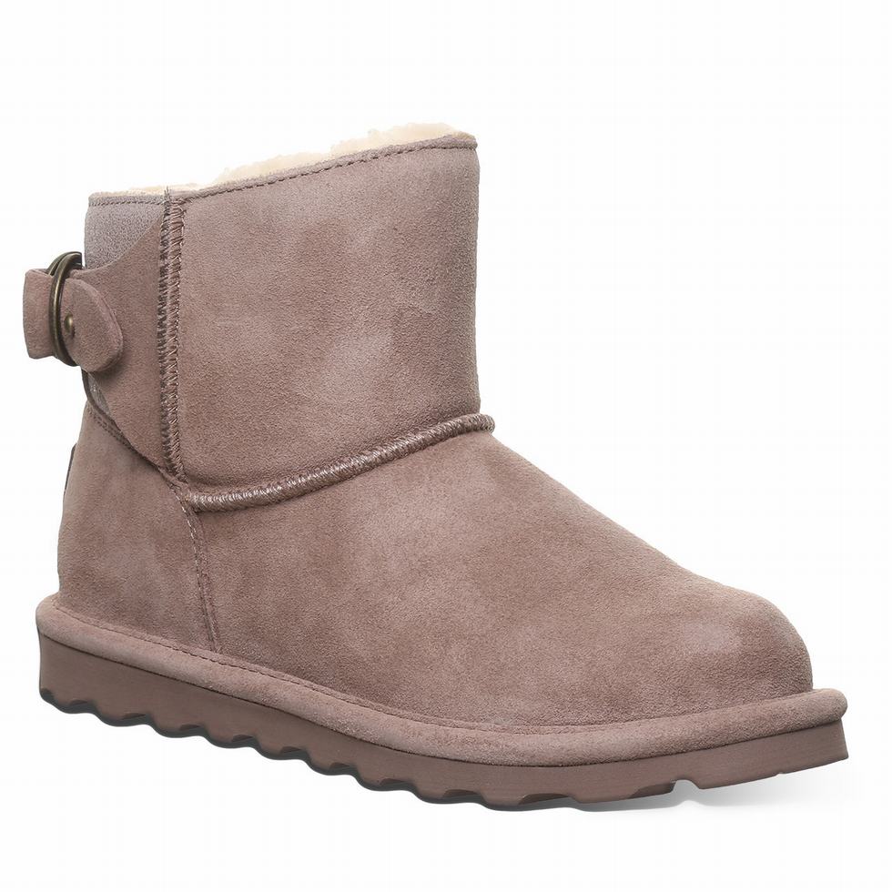 Beige Bearpaw Betty Women Booties | ZJR5210LQ