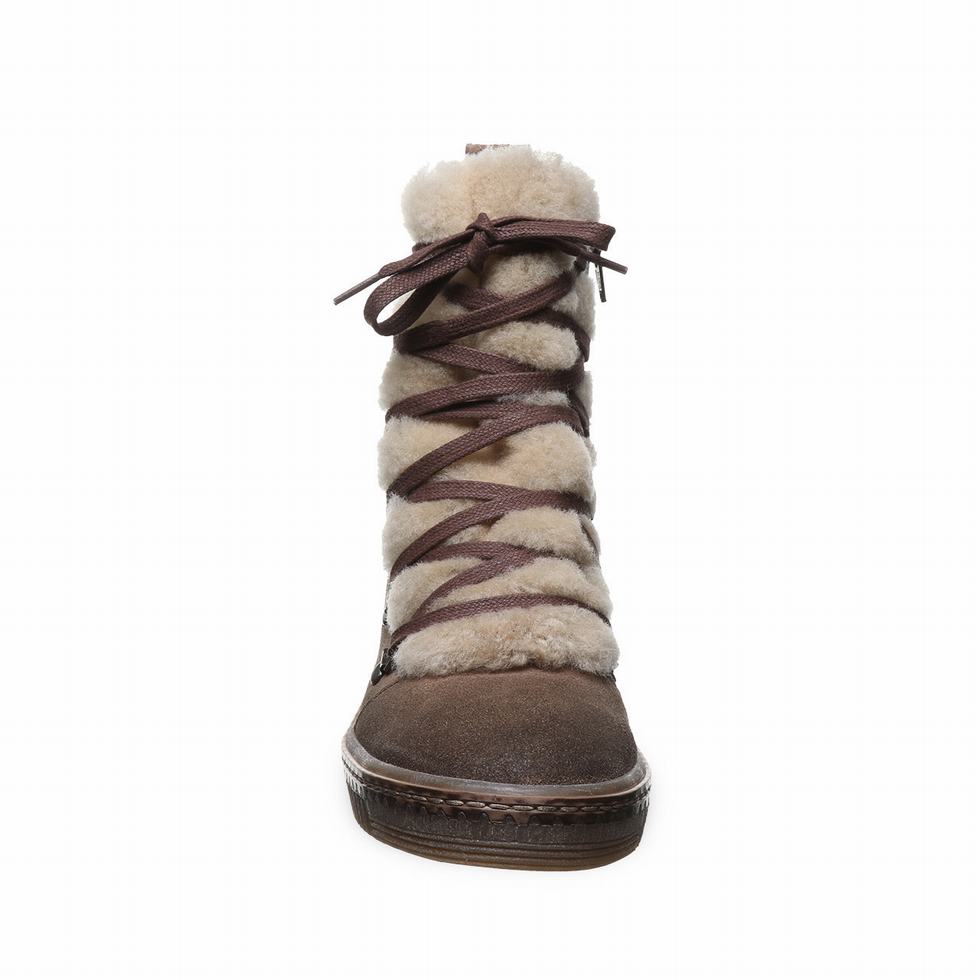 Beige Bearpaw Celeste Women Boots | GUY7750RT