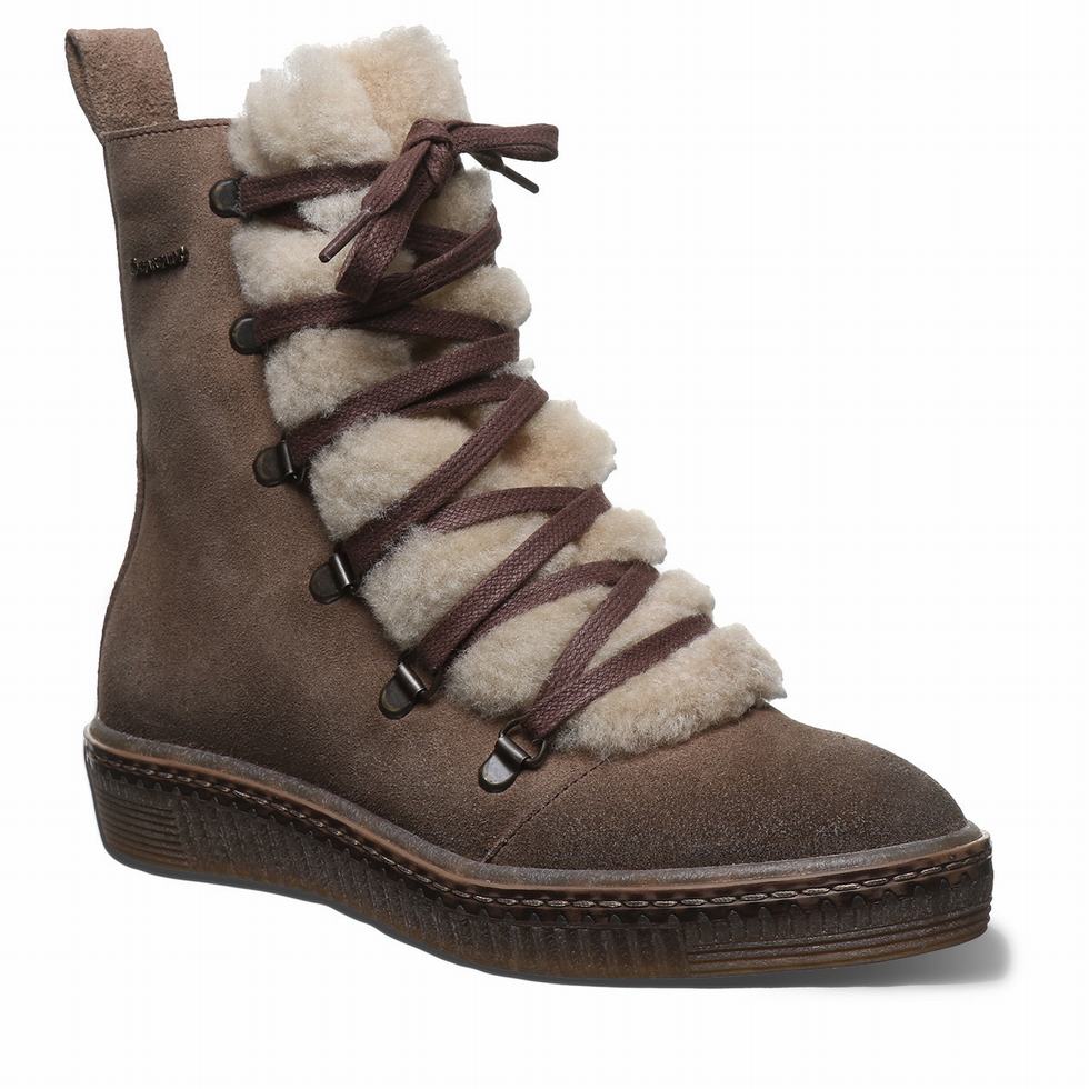 Beige Bearpaw Celeste Women Boots | GUY7750RT