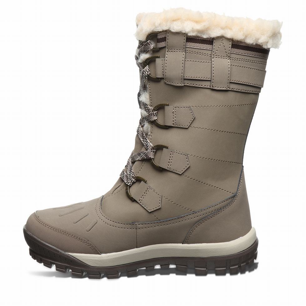 Beige Bearpaw Desdemona Women Hiking Boots | RBU3186NY