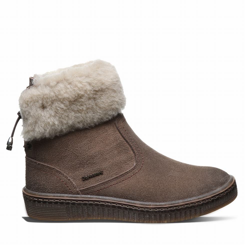 Beige Bearpaw Leticia Women Boots | EZI221HZ