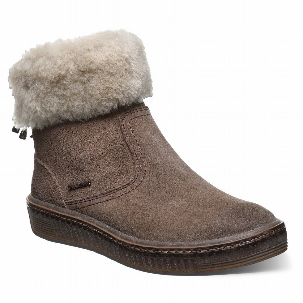 Beige Bearpaw Leticia Women Boots | EZI221HZ