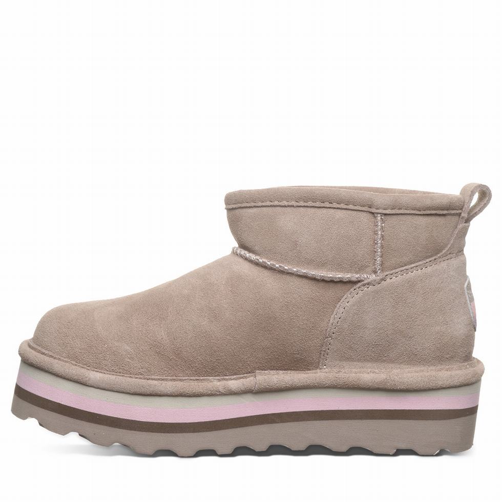 Beige Bearpaw Retro Shorty Women Platform Boots | EKS7887VV