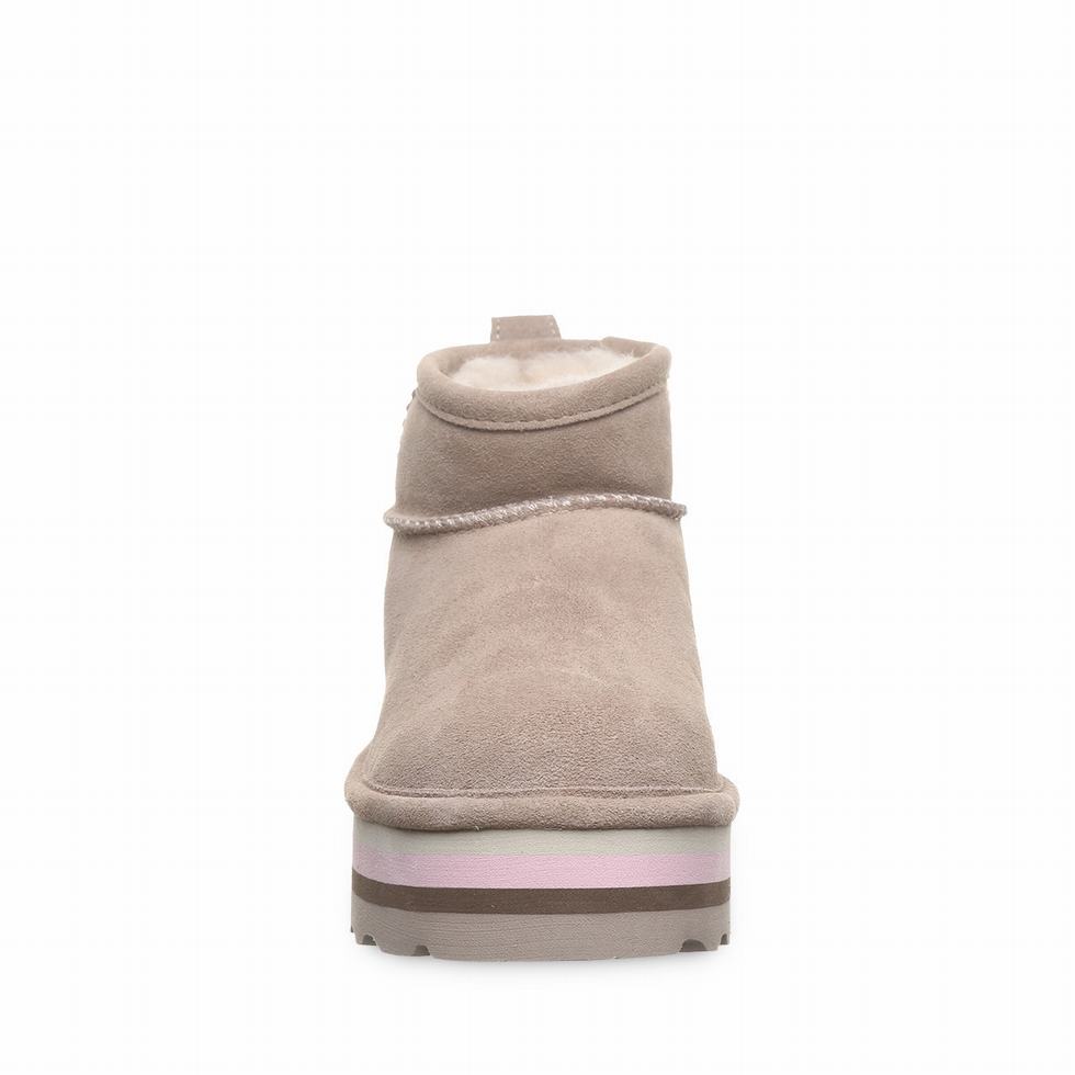 Beige Bearpaw Retro Shorty Women Platform Boots | EKS7887VV