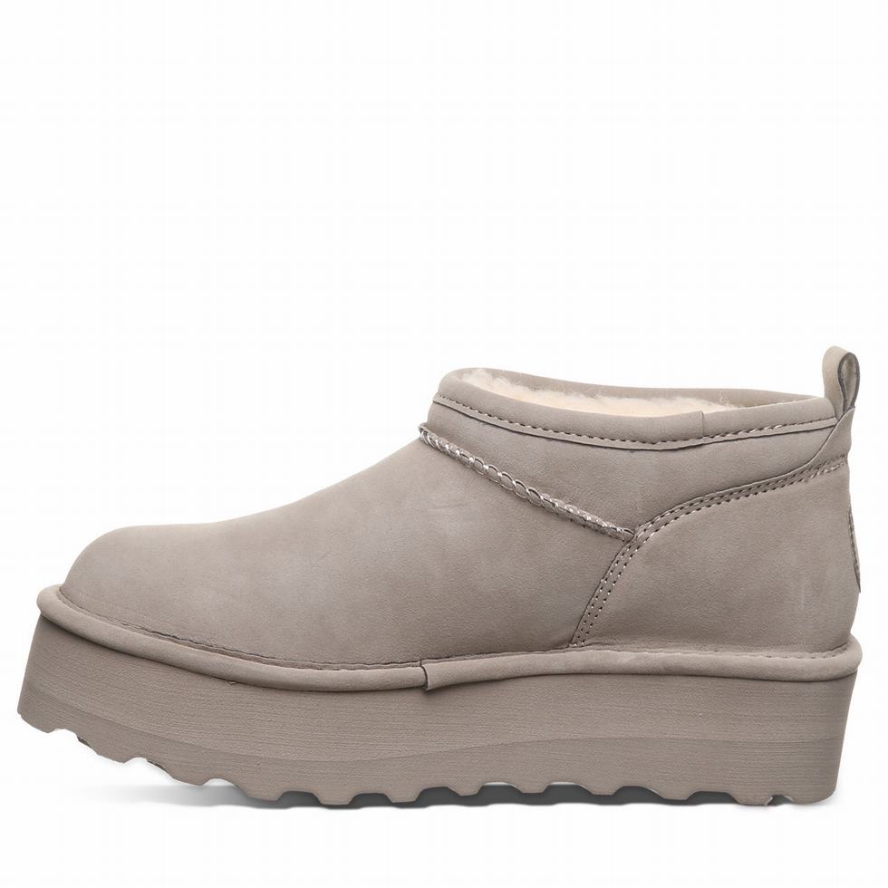 Beige Bearpaw Retro Super Shorty Vegan Women Platform Boots | RCR8579SR