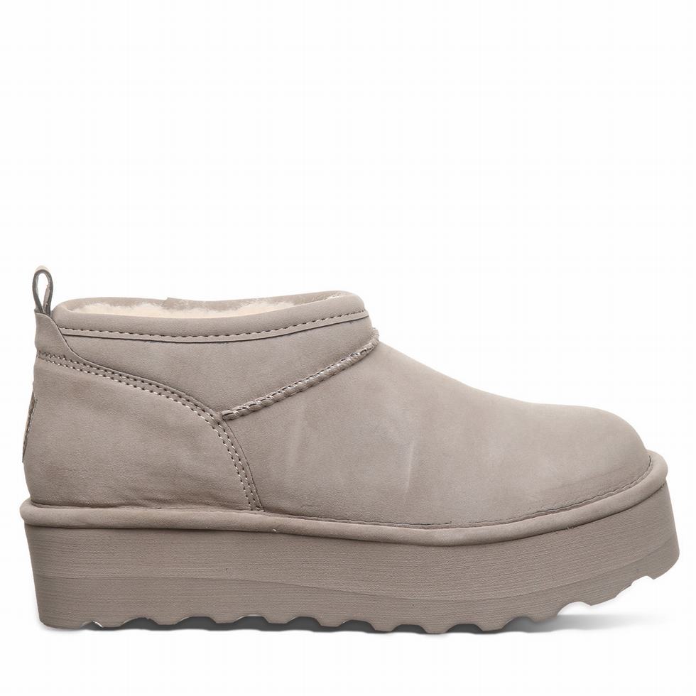 Beige Bearpaw Retro Super Shorty Vegan Women Platform Boots | RCR8579SR