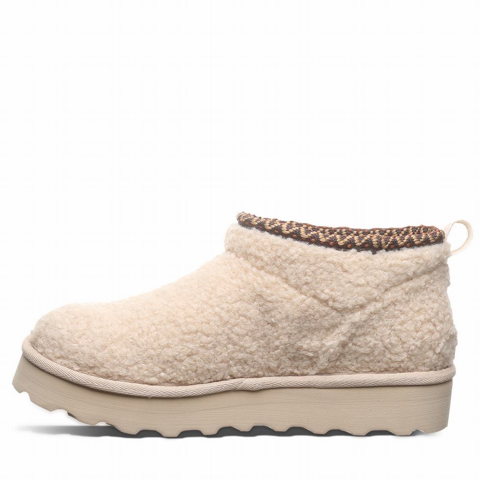 Beige Bearpaw Snuggle Daphne Deco Women Boots | BPN326SW