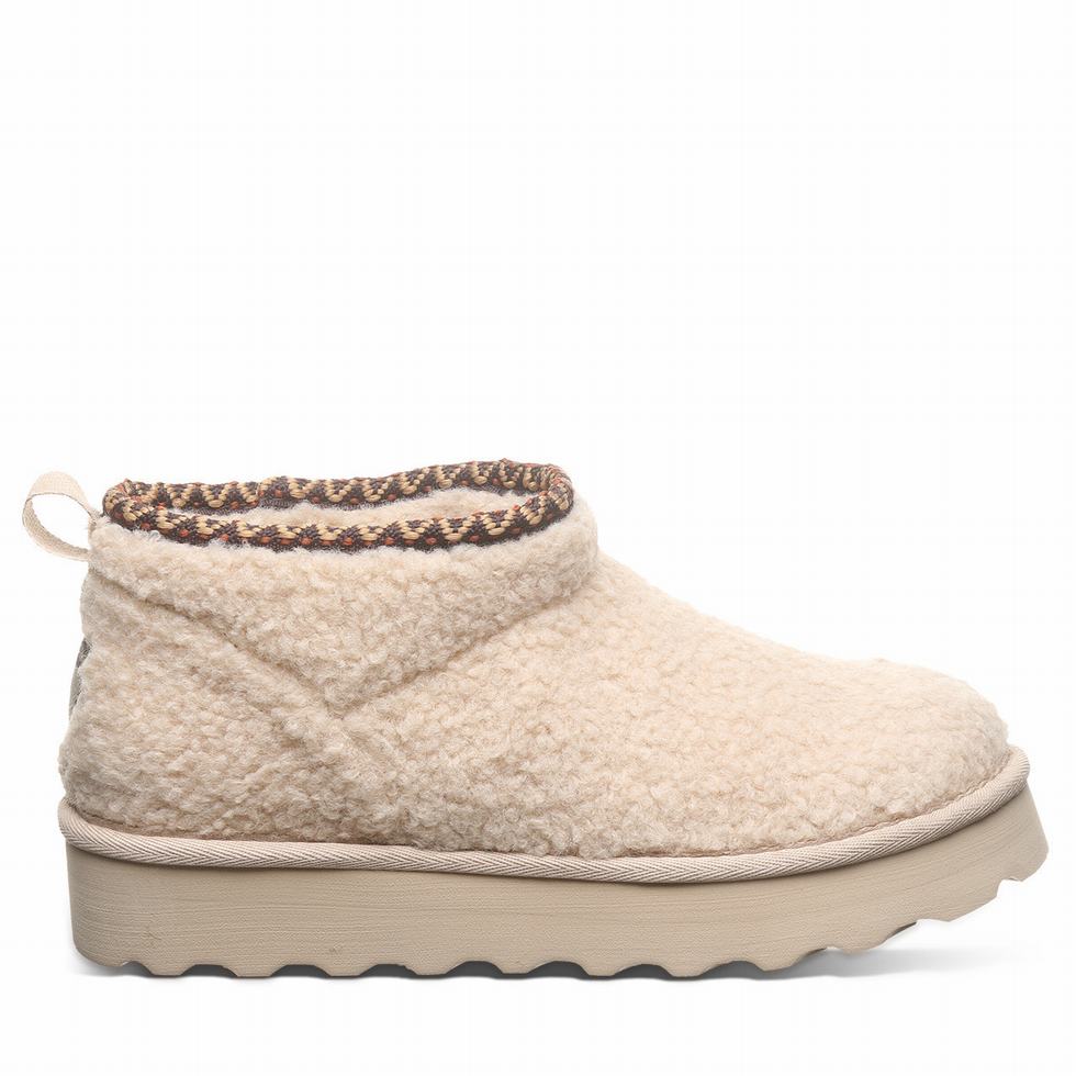 Beige Bearpaw Snuggle Daphne Deco Women Boots | BPN326SW