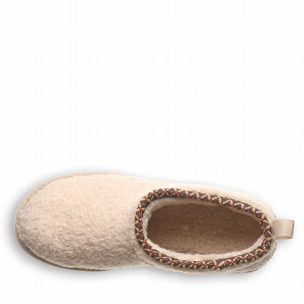 Beige Bearpaw Snuggle Daphne Deco Women Boots | BPN326SW