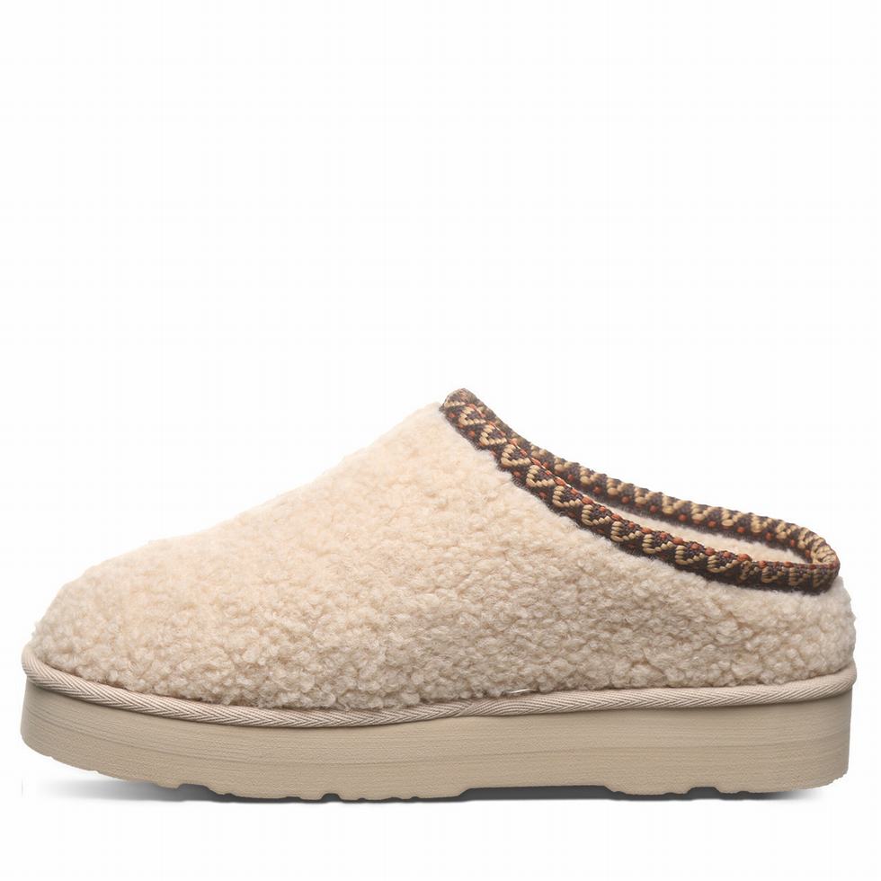 Beige Bearpaw Snuggle Martis Women Slippers | AZJ6646DP