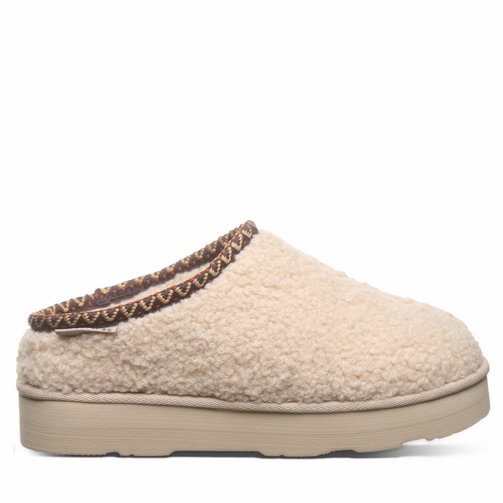 Beige Bearpaw Snuggle Martis Women Slippers | AZJ6646DP