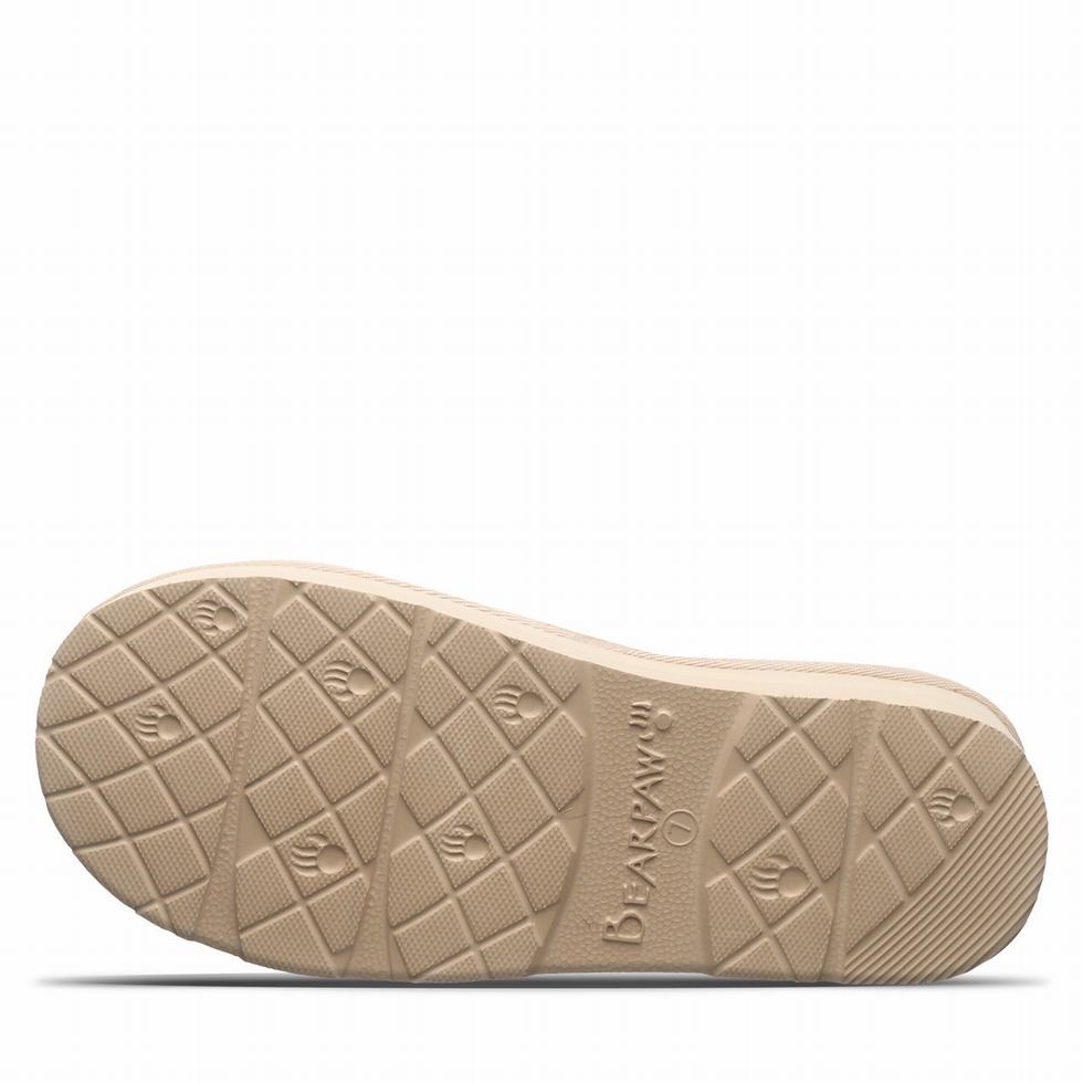 Beige Bearpaw Snuggle Martis Women Slippers | AZJ6646DP