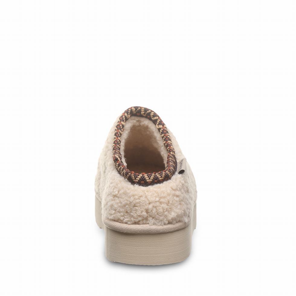 Beige Bearpaw Snuggle Martis Youth Kids' Slippers | XJI8196ED