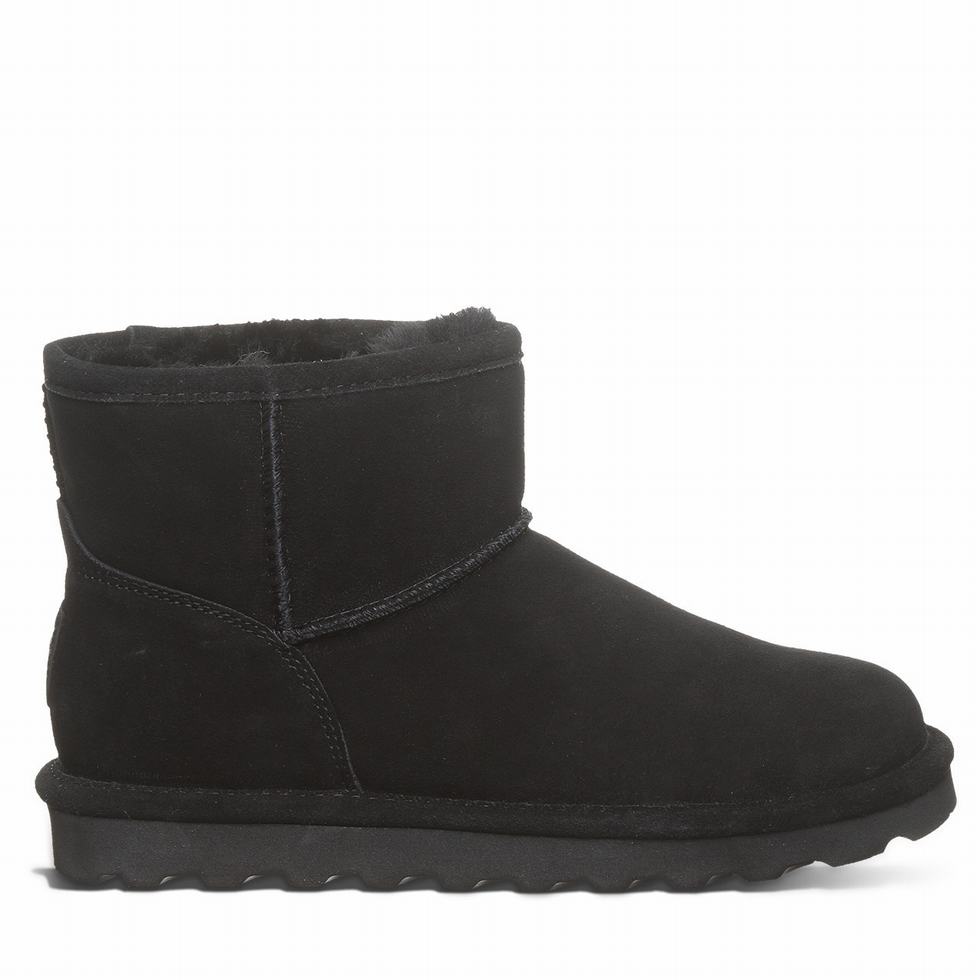 Black Bearpaw Alyssa Wide Women Boots | QVR3481AK