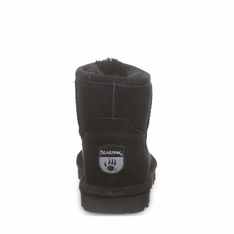 Black Bearpaw Alyssa Wide Women Boots | QVR3481AK