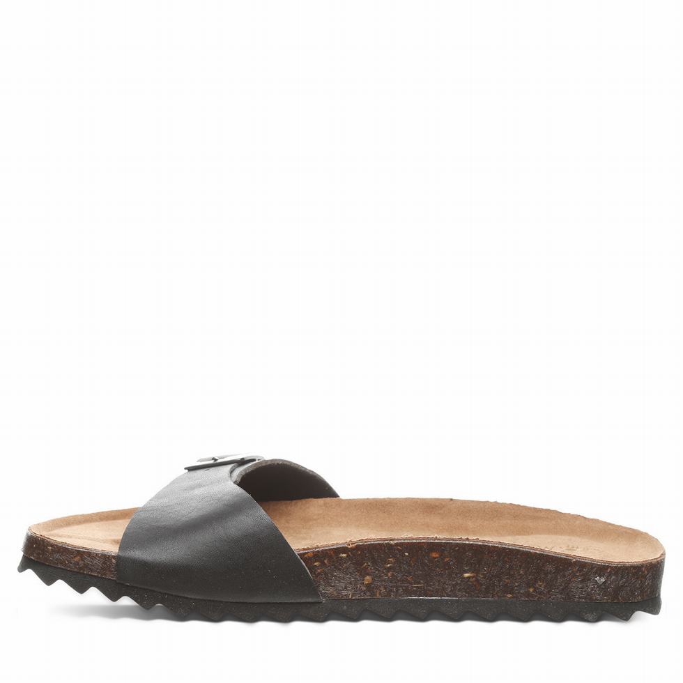 Black Bearpaw Ava Women Sandals | VXU3890CL