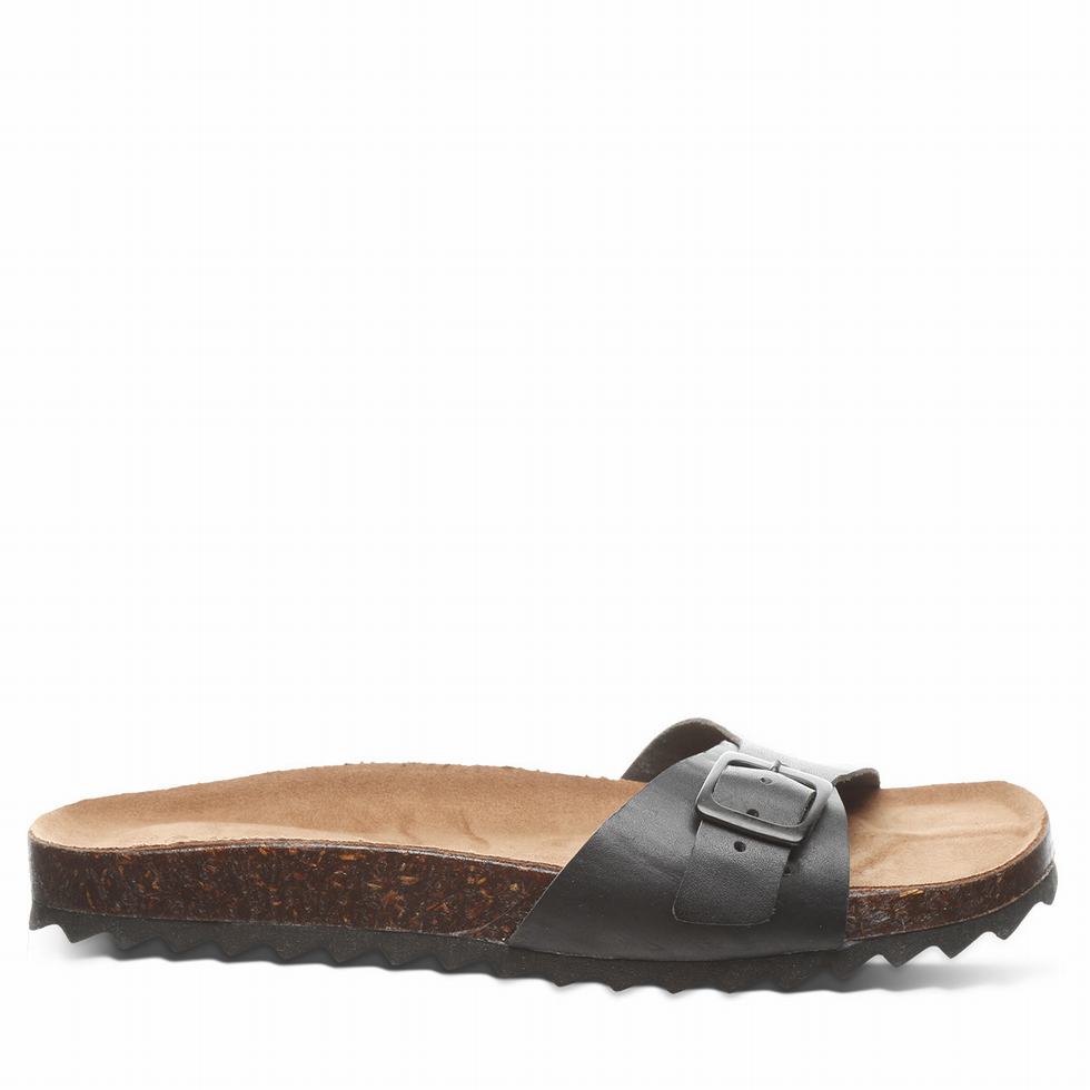 Black Bearpaw Ava Women Sandals | VXU3890CL