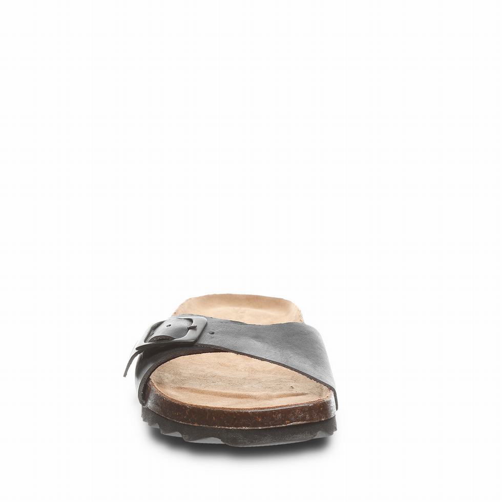 Black Bearpaw Ava Women Sandals | VXU3890CL