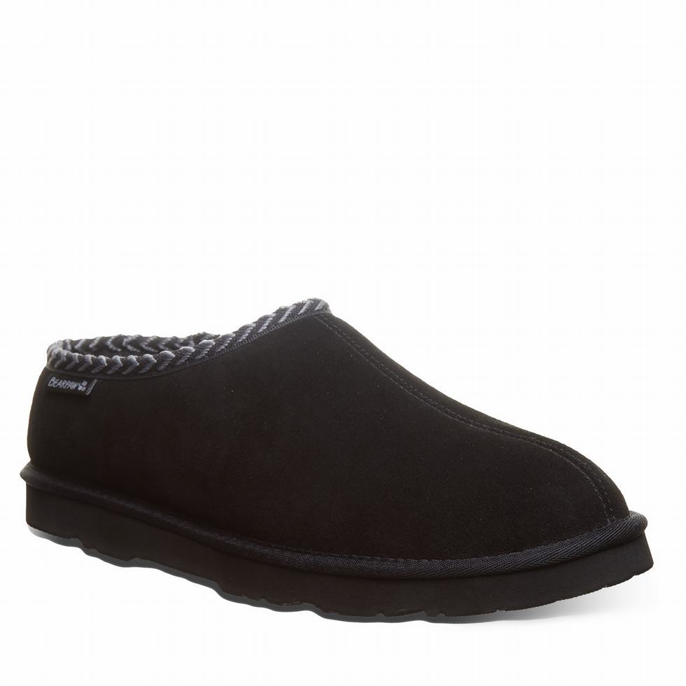 Black Bearpaw Beau Men Slippers | OLI7840JQ