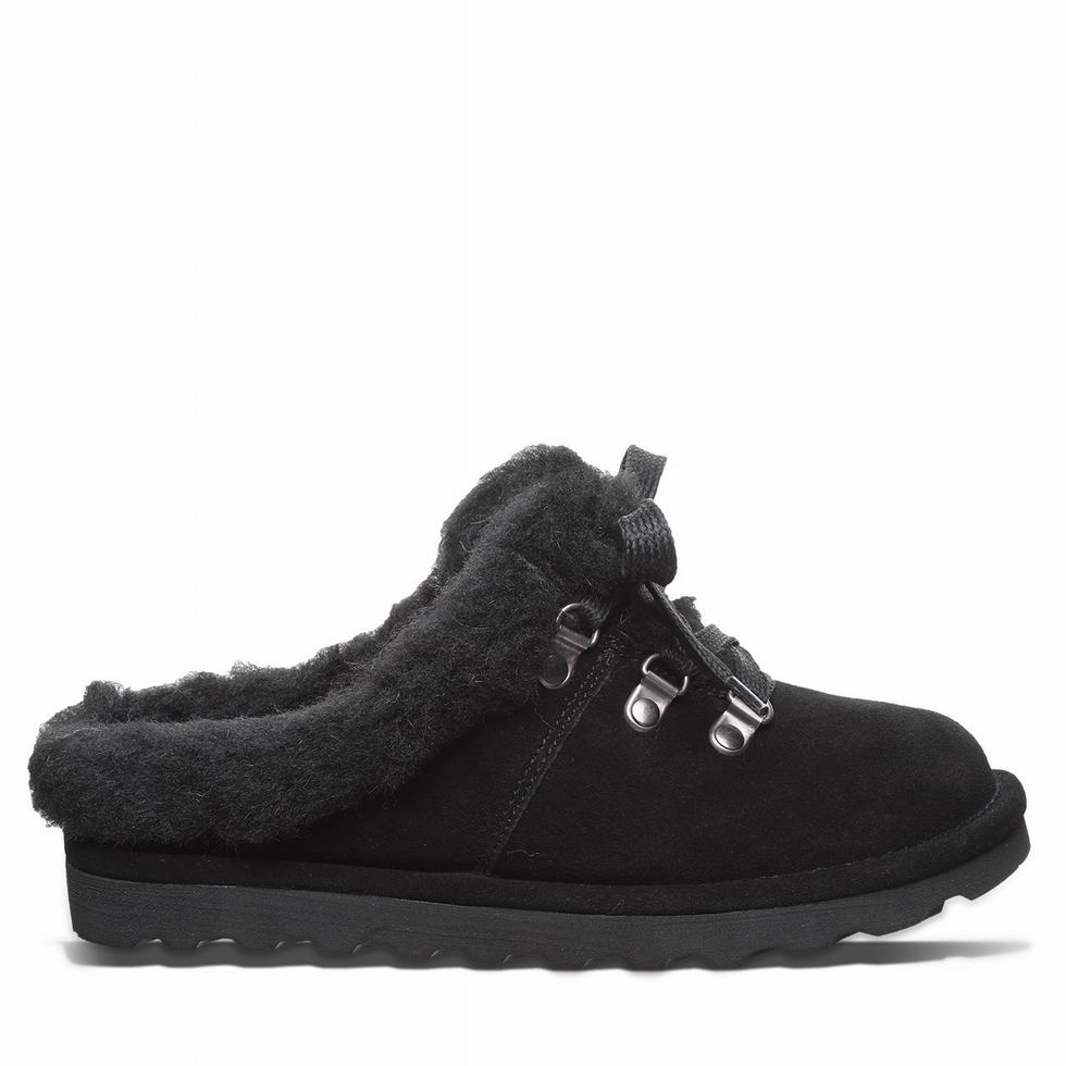 Black Bearpaw Cedar Women Slippers | KYC9921IO