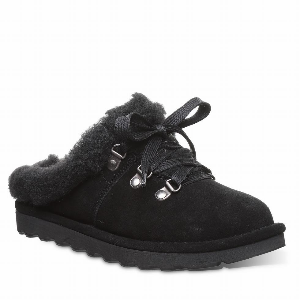 Black Bearpaw Cedar Women Slippers | KYC9921IO