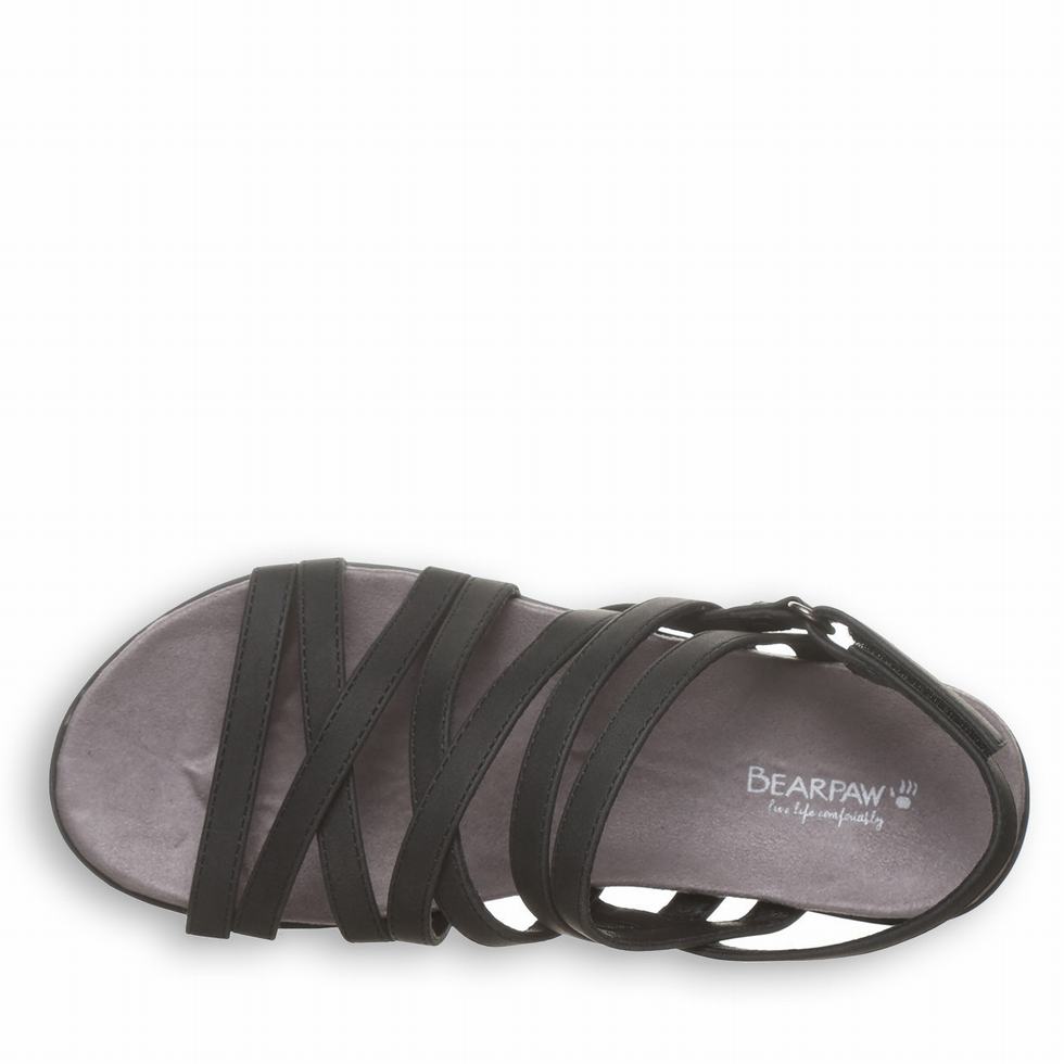 Black Bearpaw Crete Women Sandals | PYK1743KU