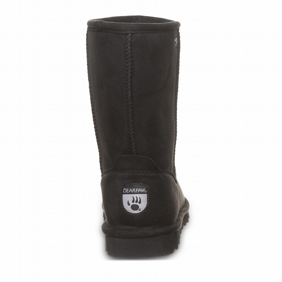 Black Bearpaw Elle Short Vegan Women Boots | XIX266OQ