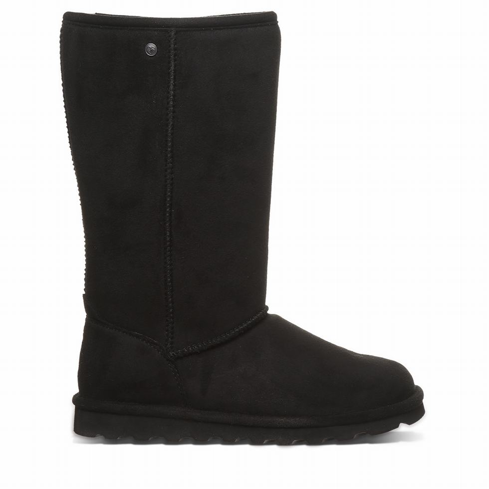 Black Bearpaw Elle Tall Vegan Women Boots | JVS4150TW