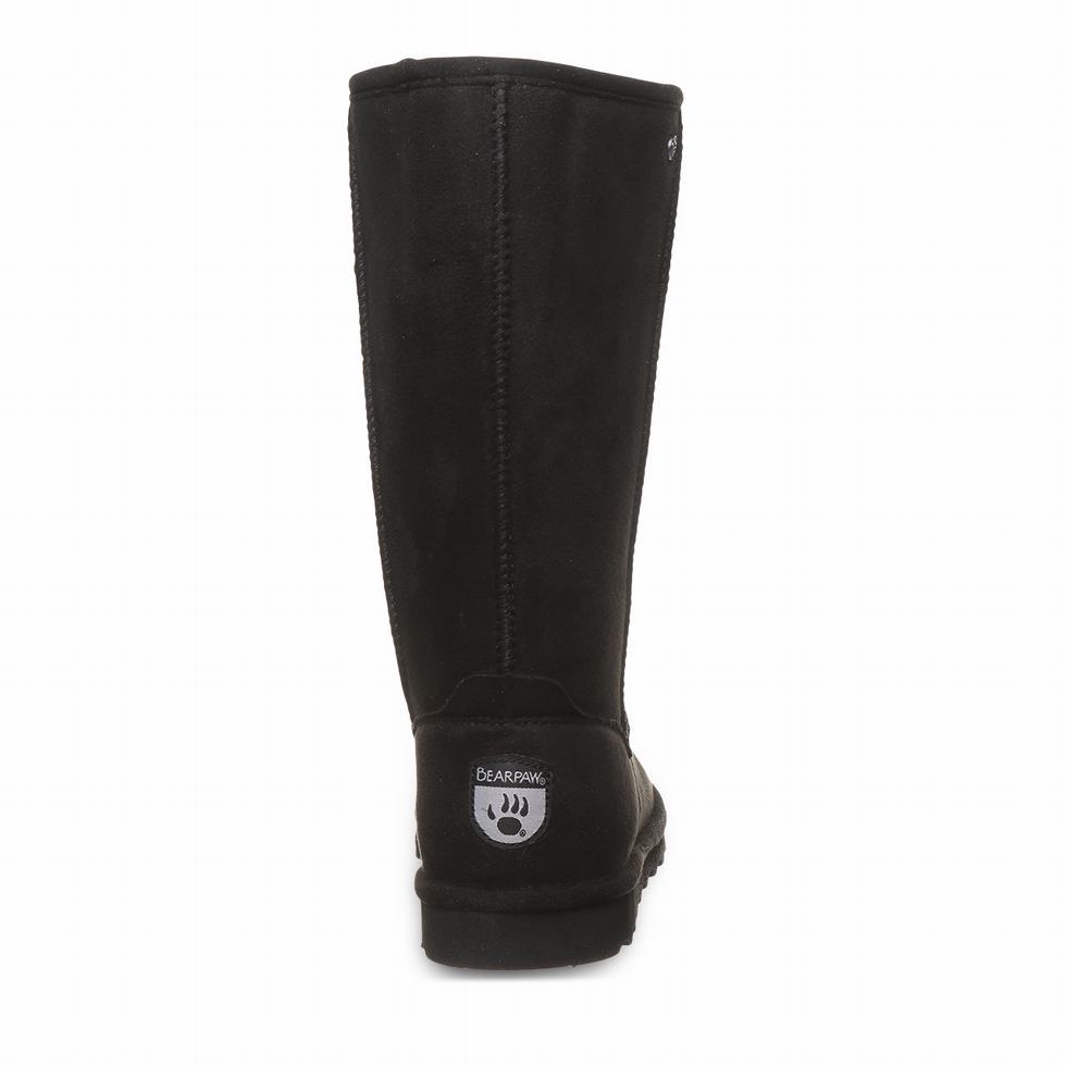 Black Bearpaw Elle Tall Vegan Women Boots | JVS4150TW