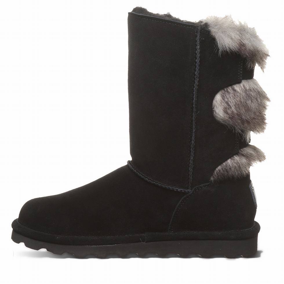 Black Bearpaw Eloise Wide Women Boots | ZZE2065HJ