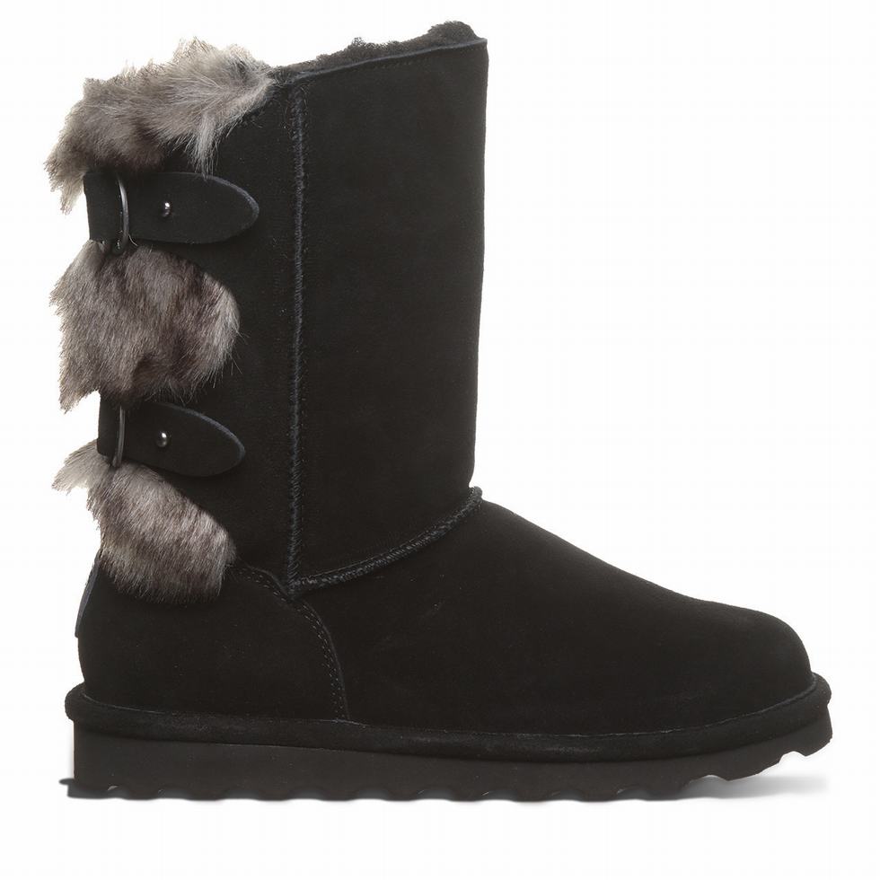 Black Bearpaw Eloise Wide Women Boots | ZZE2065HJ