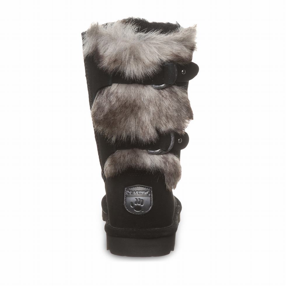 Black Bearpaw Eloise Wide Women Boots | ZZE2065HJ