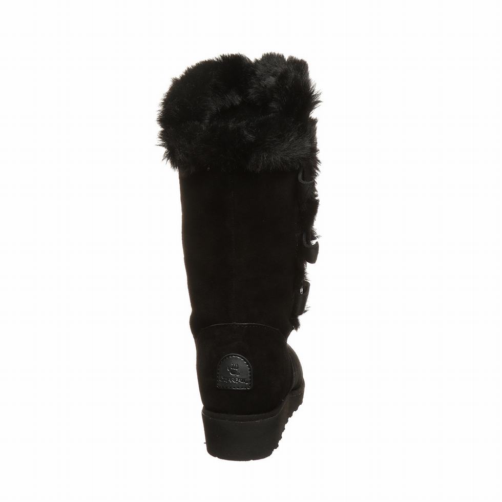 Black Bearpaw Genevieve Women Boots | QSJ7775LQ