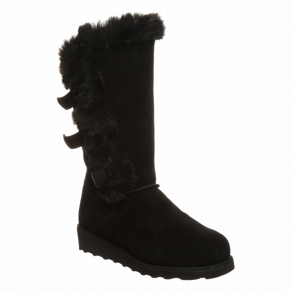 Black Bearpaw Genevieve Women Boots | QSJ7775LQ