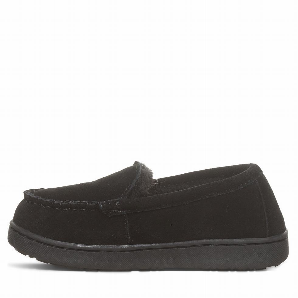 Black Bearpaw Jamie Youth Kids' Slippers | CHZ1283QO