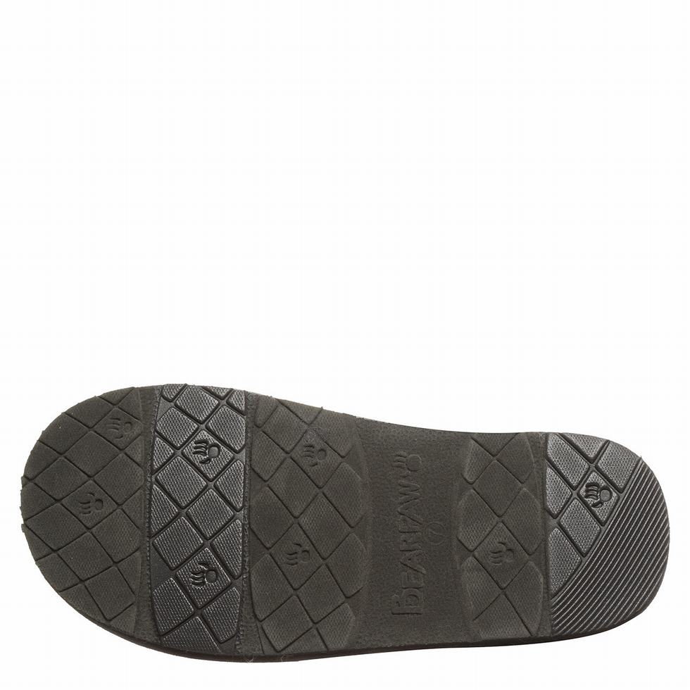 Black Bearpaw Loki Vegan Women Slippers | JQH6385XX